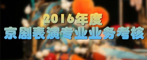 黄片视频大jb继续狠狠的操我国家京剧院2016年度京剧表演专业业务考...